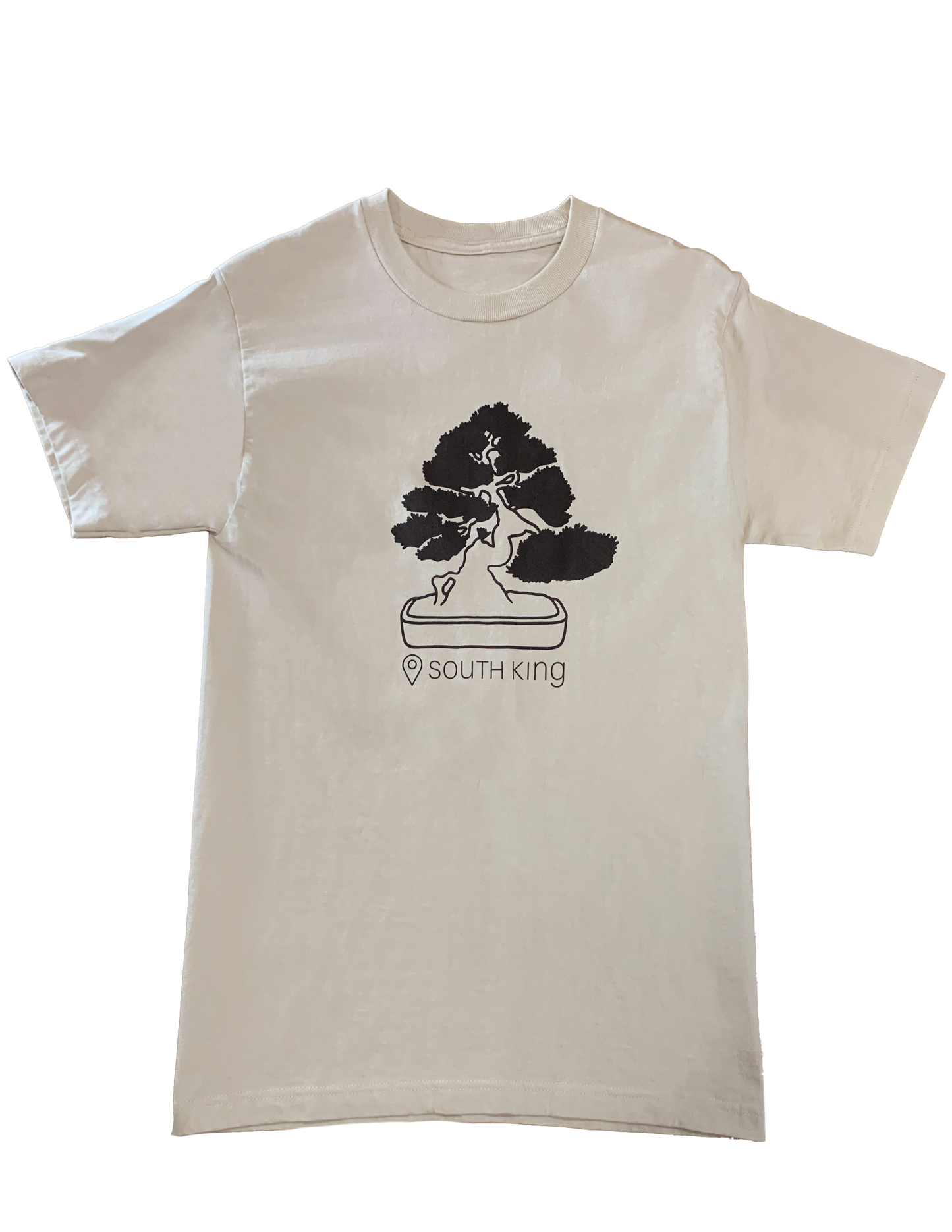 bonsai print on bone t-shirt