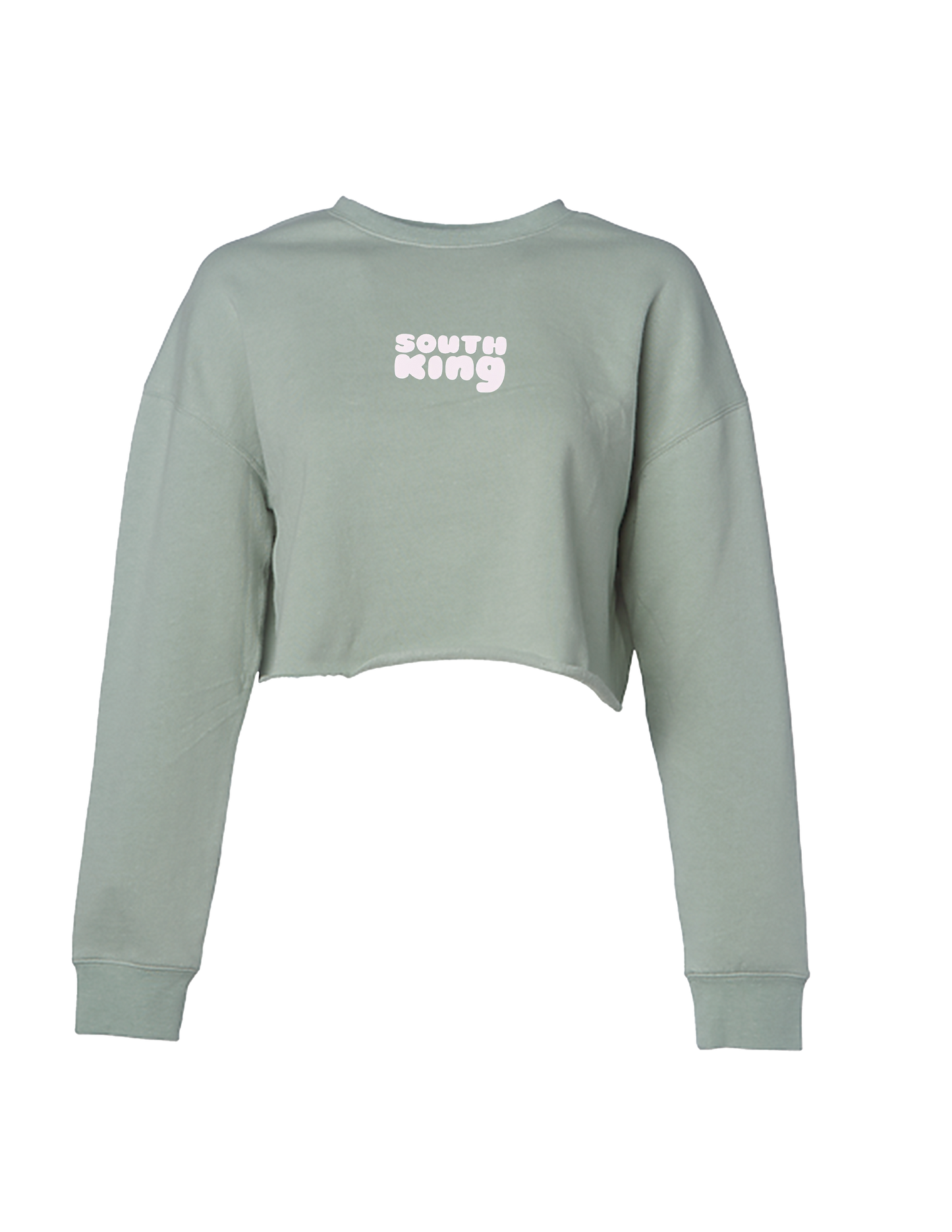 Cropped sage pullover